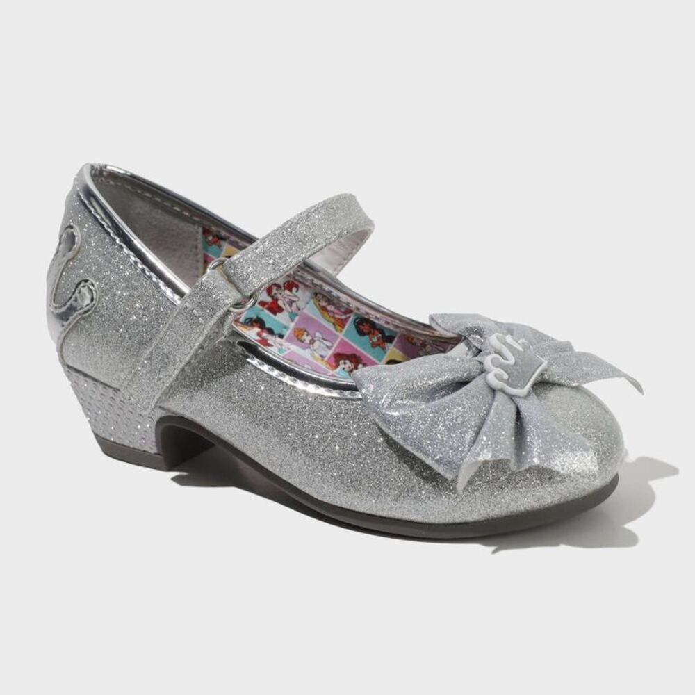 Disney - Toddler Girls' Disney Mary Jane Heels - Silver 7T: Silver